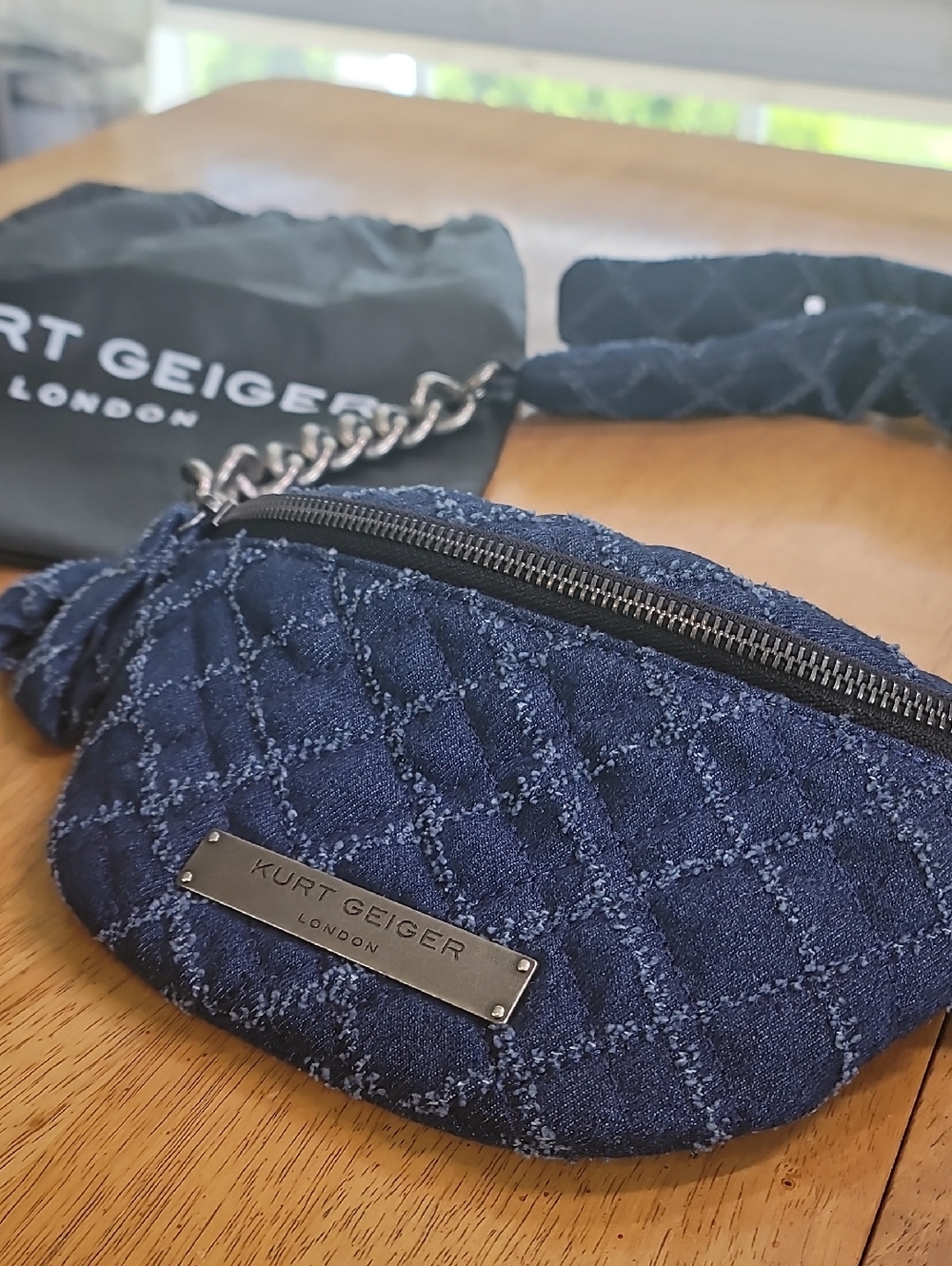 Kurt Geiger London Small Brixton Quilt Belt Bag
